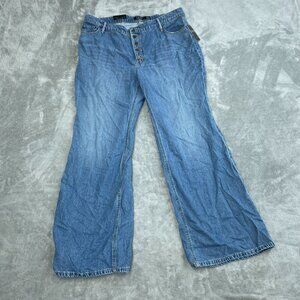 Lauren Ralph Lauren High-Rise Flare Jeans Size 16W Non-Stretch NWT 0357